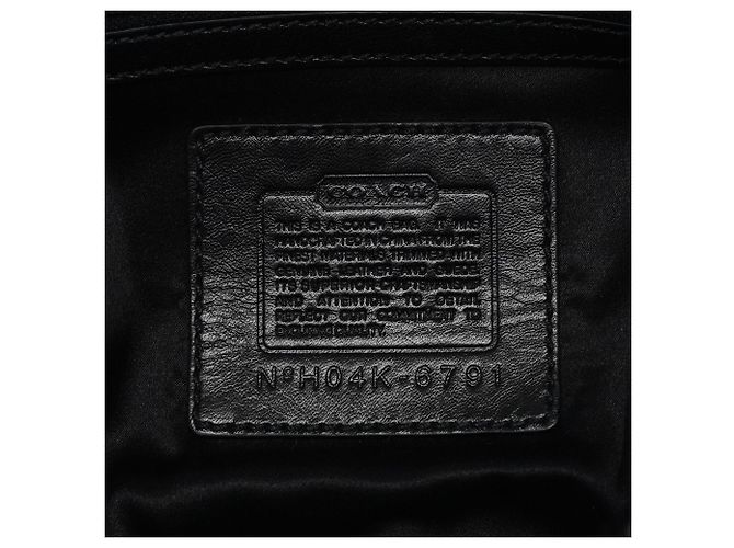 Coach Borsa a tracolla in nylon trapuntato nera - vista 13