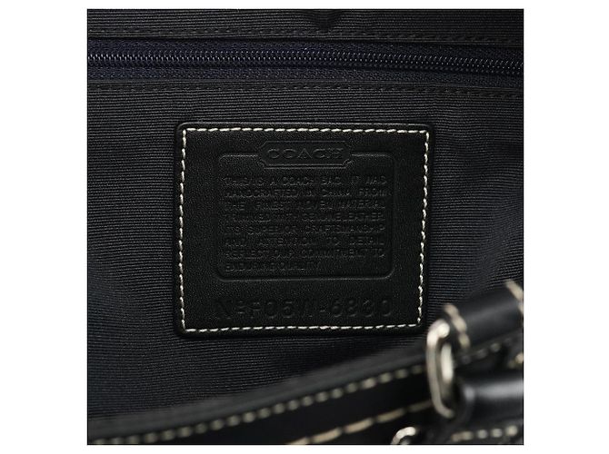 Coach Borsa Tote 6830 Black Signature Canvas - vista 11