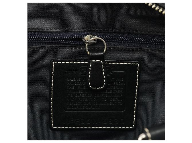 Coach Borsa Tote 6830 Black Signature Canvas - vista 12