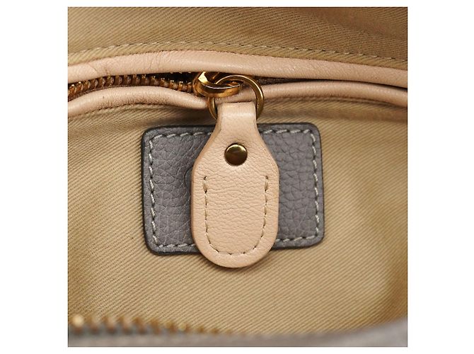 Chloé Borsa Paraty 2-Way in pelle grigia - vista 13