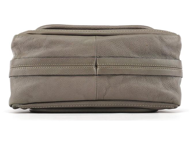 Chloé Borsa Paraty 2-Way in pelle grigia - vista 5