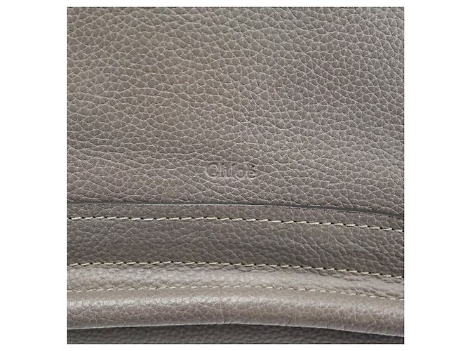 Chloé Borsa Paraty 2-Way in pelle grigia - vista 6