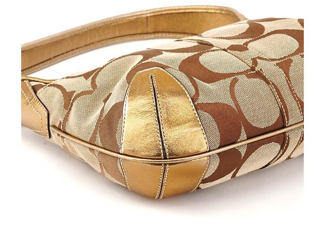 Coach 11599 Borsa a Tracolla Ergo Hobo Beige Gold - vista 8