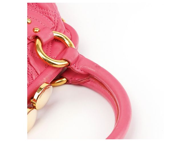 Marc Jacobs Borsa Stam 2-Way in pelle trapuntata rosa - vista 10