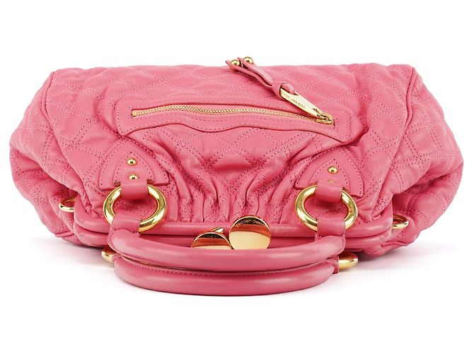 Marc Jacobs Borsa Stam 2-Way in pelle trapuntata rosa - vista 4
