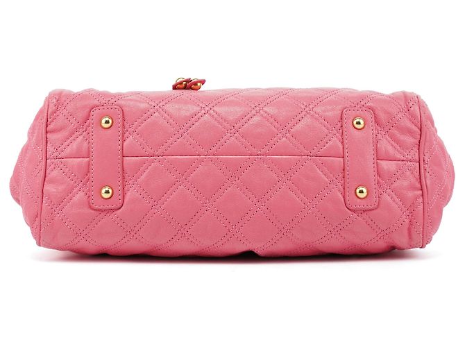 Marc Jacobs Borsa Stam 2-Way in pelle trapuntata rosa - vista 5