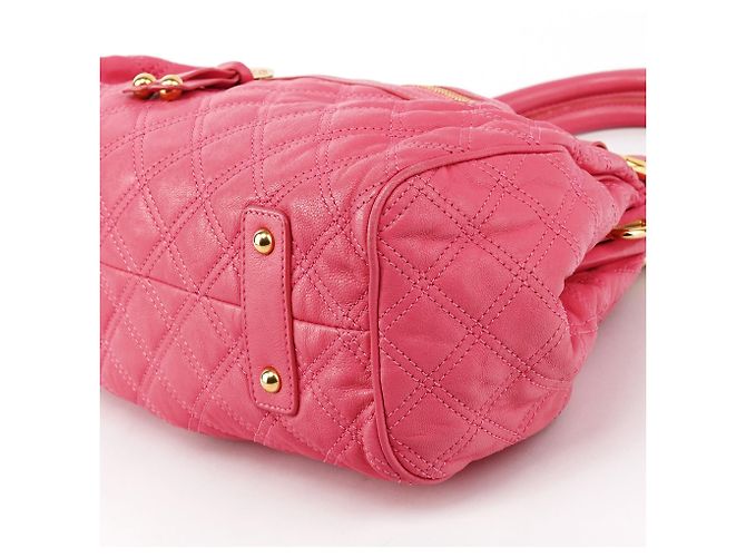 Marc Jacobs Borsa Stam 2-Way in pelle trapuntata rosa - vista 8