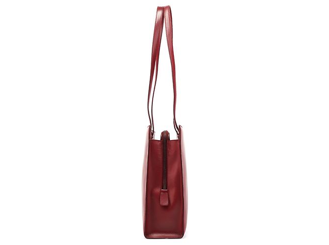 Prada Borsa Tote 1995 Burgundy Vitello Sport - vista 2