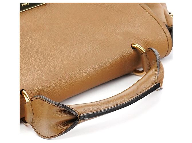 Chloé Borsa 2-Way Elsie in pelle marrone chiaro - vista 11