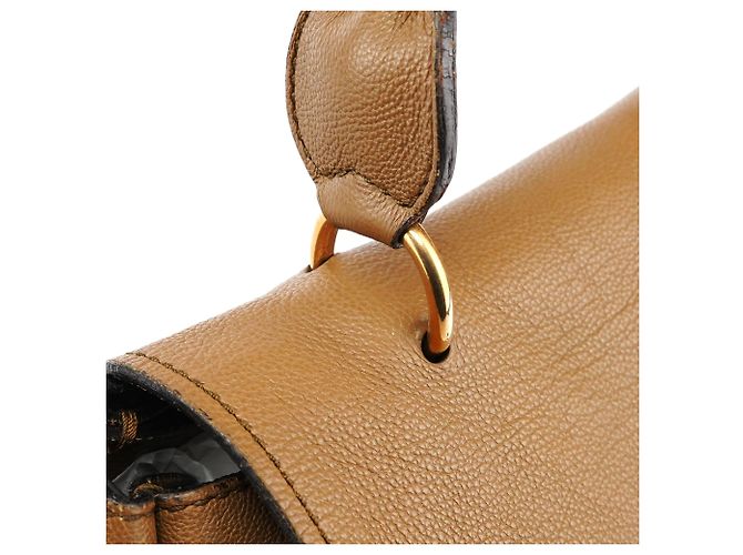 Chloé Borsa 2-Way Elsie in pelle marrone chiaro - vista 7