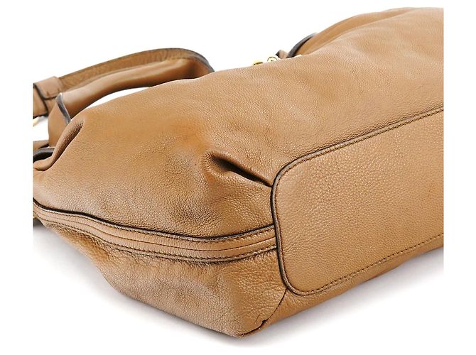 Chloé Borsa 2-Way Elsie in pelle marrone chiaro - vista 9