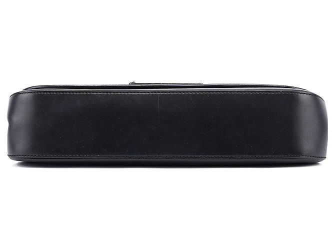 Gucci 001 3863 Borsa a tracolla hobo in pelle di vitello nera - vista 5