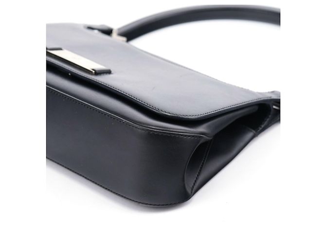 Gucci 001 3863 Borsa a tracolla hobo in pelle di vitello nera - vista 9