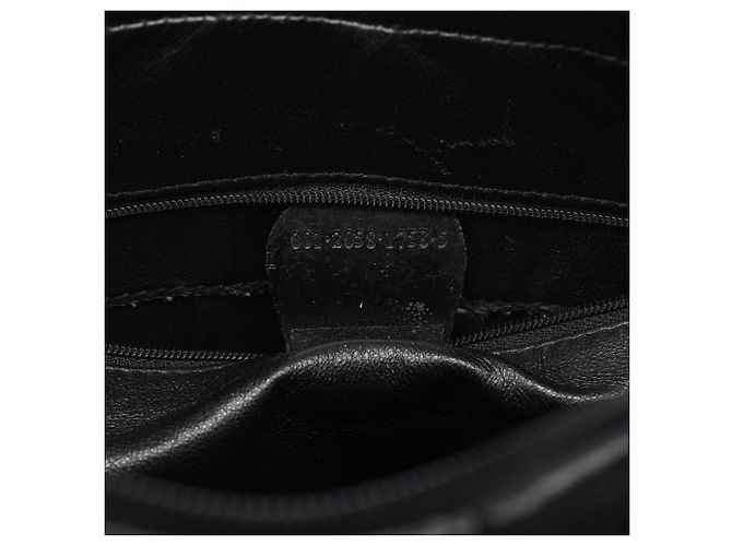 Gucci Borsa a tracolla in pony hair embossed nero - vista 14
