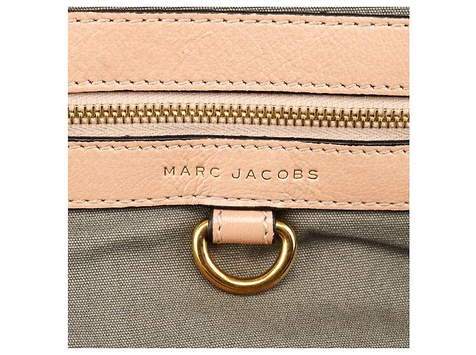 Marc Jacobs Borsa a tracolla Little Stam in pelle trapuntata beige - vista 11