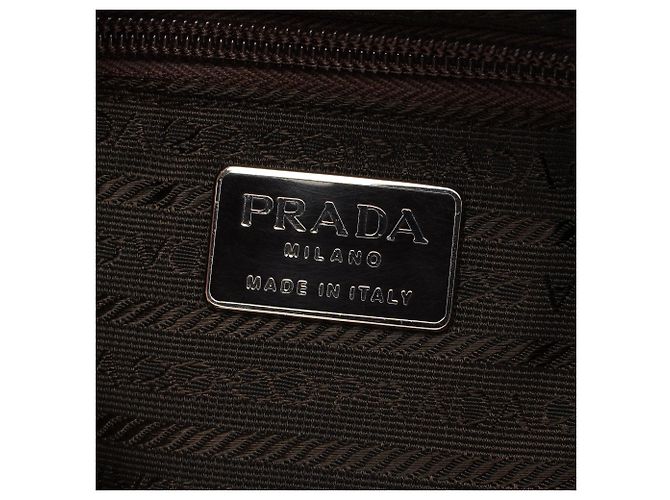 Prada Borsa a tracolla Green Tessuto con catena in plastica - vista 11