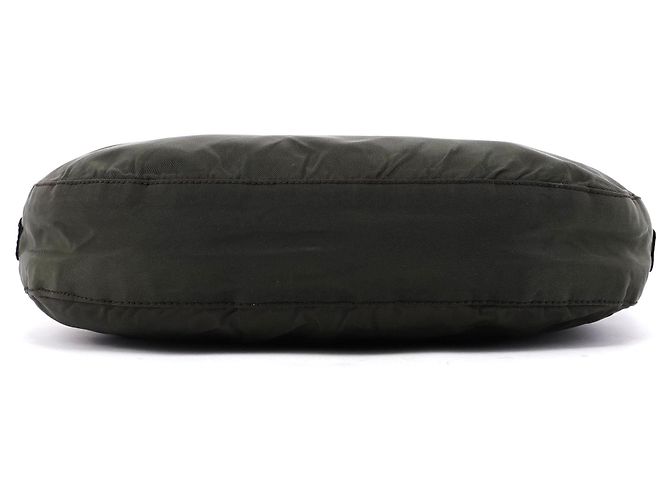 Prada Borsa a tracolla Green Tessuto con catena in plastica - vista 4