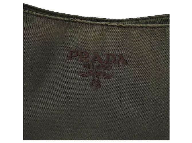 Prada Borsa a tracolla Green Tessuto con catena in plastica - vista 5
