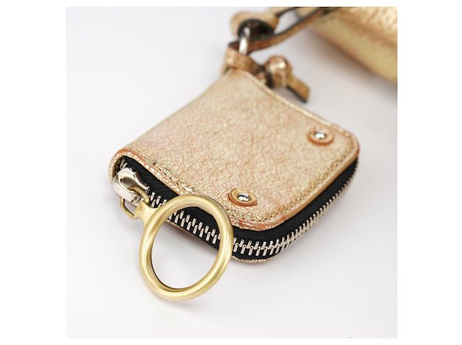 Chloé Borsa Tote Betty in pelle d'agnello dorata - vista 11