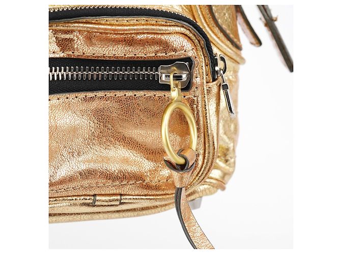 Chloé Borsa Tote Betty in pelle d'agnello dorata - vista 7