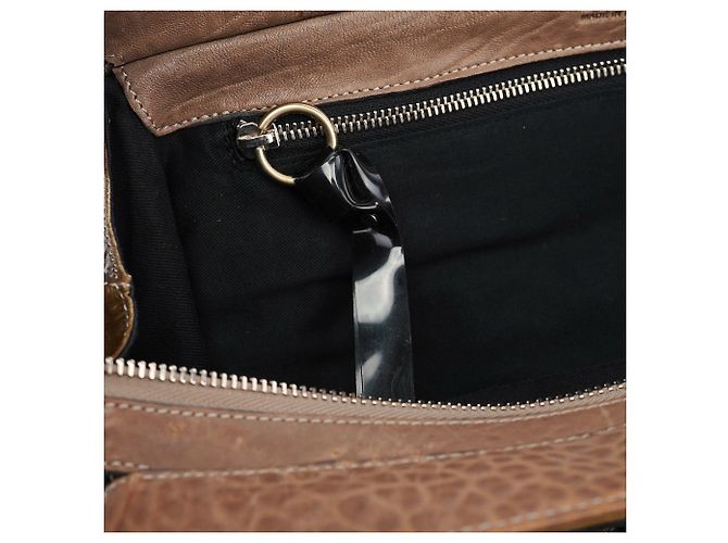 Chloé Borsa Tote in pelle borchiata marrone chiaro - vista 16