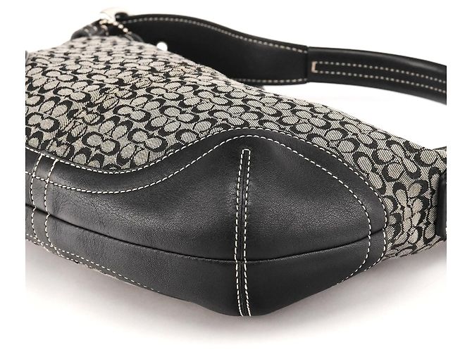Coach Borsa a tracolla Signature Soho 6351 Grey Black - vista 10