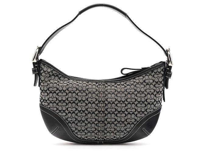 Coach Borsa a tracolla Signature Soho 6351 Grey Black - vista 3