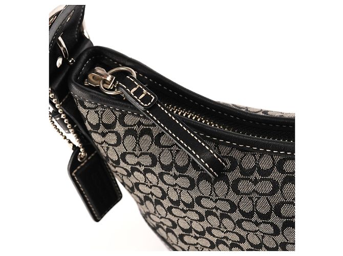 Coach Borsa a tracolla Signature Soho 6351 Grey Black - vista 6