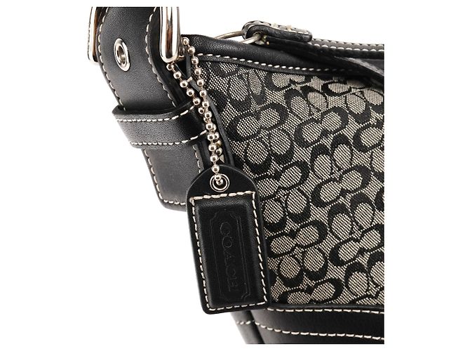 Coach Borsa a tracolla Signature Soho 6351 Grey Black - vista 7
