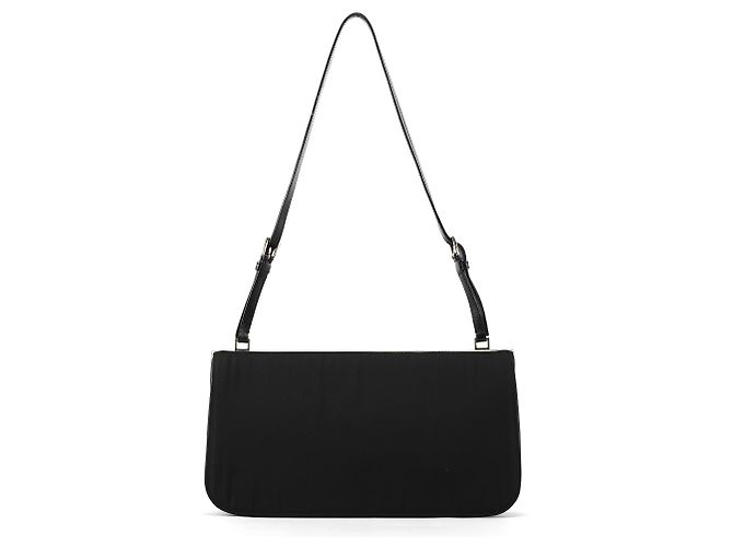 Prada Borsa a tracolla Clutch B6519 Black Tessuto Metal Nylon - vista 3