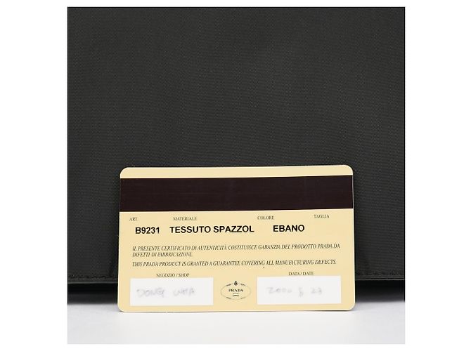 Prada Borsa a tracolla B9231 Dark Green Tessuto Spazzolato - vista 10
