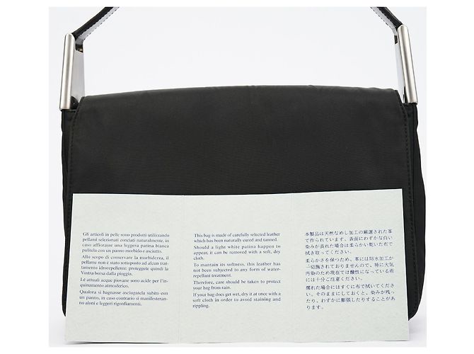 Prada Borsa a tracolla B9231 Dark Green Tessuto Spazzolato - vista 11