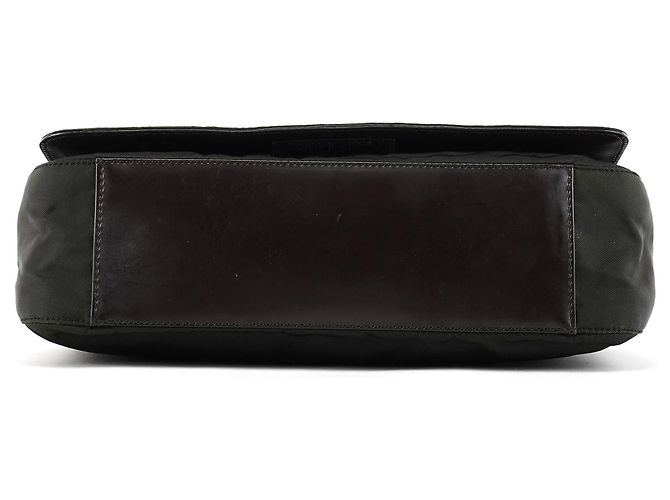 Prada Borsa a tracolla B9231 Dark Green Tessuto Spazzolato - vista 5
