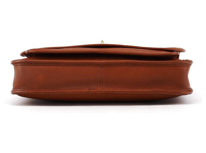 Coach Borsa Briefcase Colebrooke Turnlock in pelle Tan 5181 - vista 5