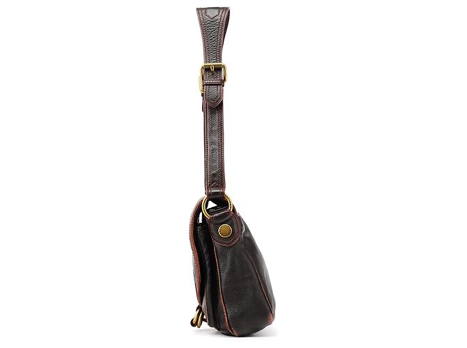 Marc by Marc Jacobs Borsa crossbody con tasche in pelle marrone scuro - vista 2