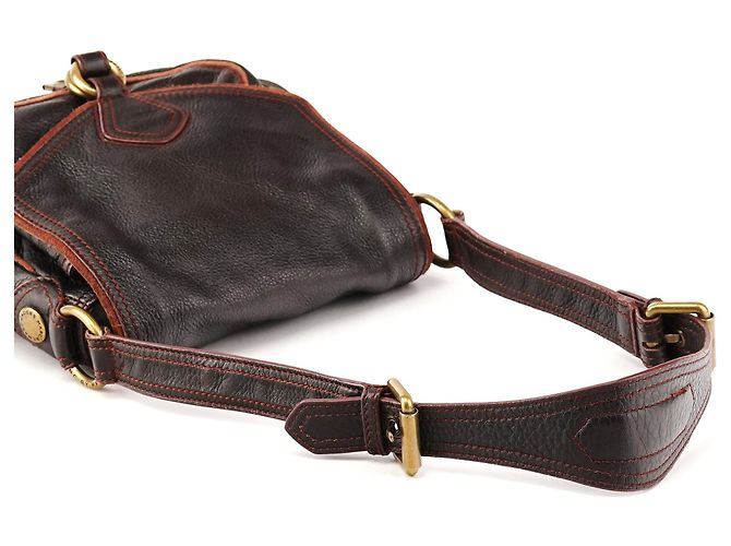 Marc by Marc Jacobs Borsa crossbody con tasche in pelle marrone scuro - vista 9
