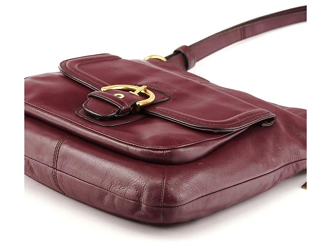 Coach Borsa a tracolla 2-Way Soho in pelle bordeaux F24685 - vista 10