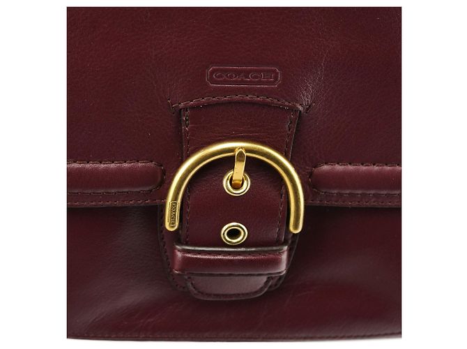 Coach Borsa a tracolla 2-Way Soho in pelle bordeaux F24685 - vista 6