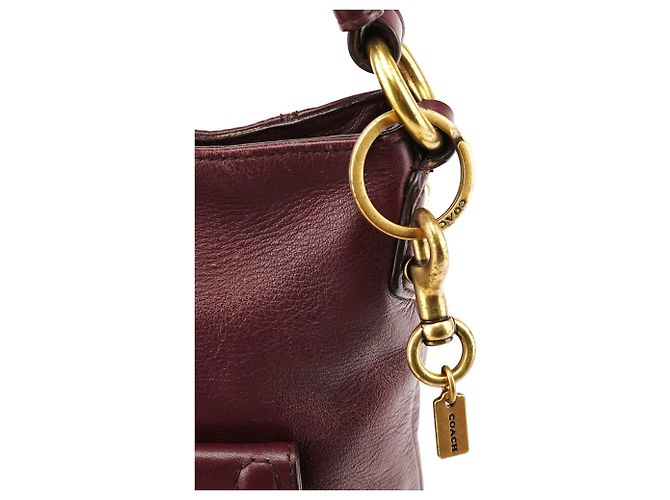 Coach Borsa a tracolla 2-Way Soho in pelle bordeaux F24685 - vista 7