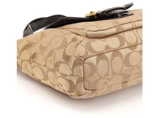 Coach Borsa Soho 2-Way in tela Signature Beige Brown - vista 8