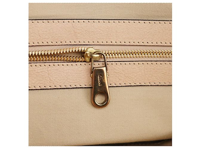 Chloé Borsa tote in pelle di agnello beige - vista 15
