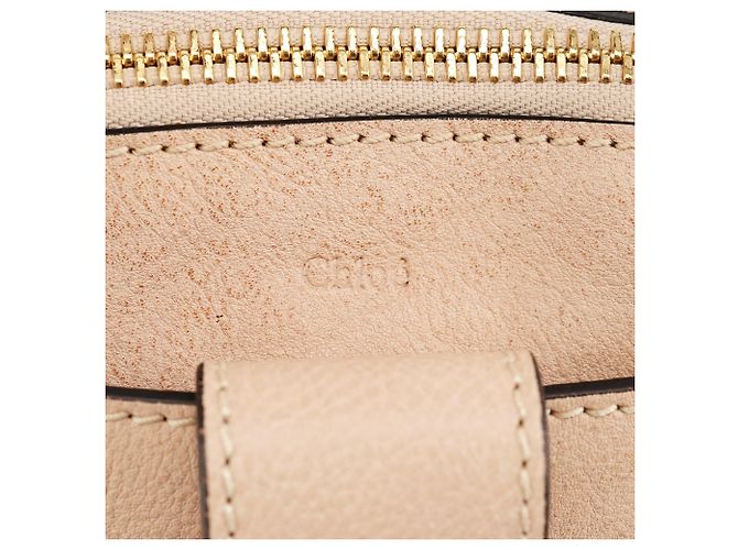 Chloé Borsa tote in pelle di agnello beige - vista 6