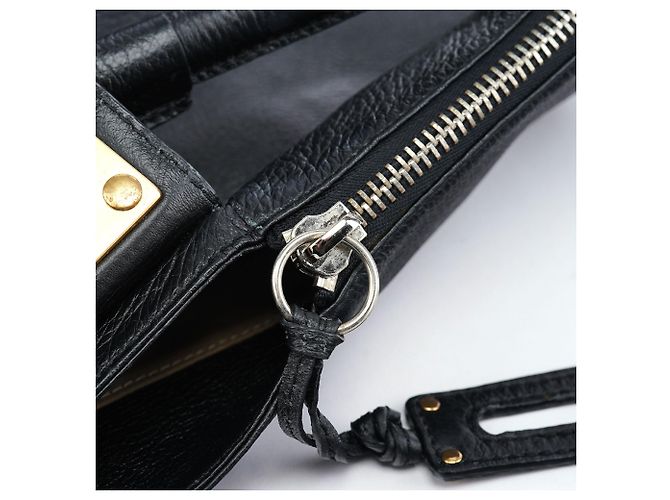 Chloé Borsa a tracolla Paddington in lambskin nero - vista 11