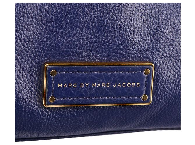 Marc by Marc Jacobs Borsa Bowling Classic 2-Way in pelle blu - vista 6