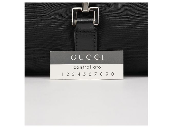 Gucci 002 1067 Borsa a tracolla Jackie in nylon nero - vista 13