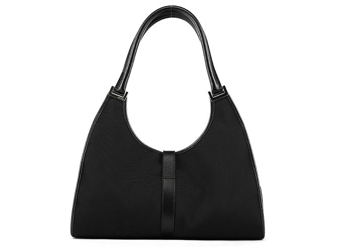 Gucci 002 1067 Borsa a tracolla Jackie in nylon nero - vista 3