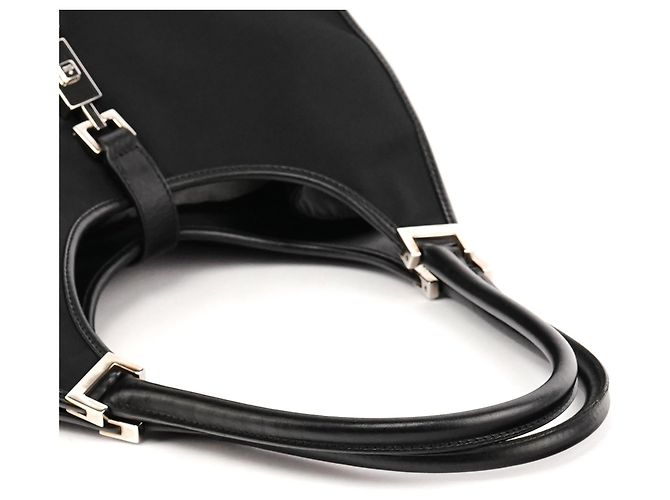 Gucci 002 1067 Borsa a tracolla Jackie in nylon nero - vista 9