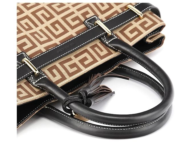 Givenchy Borsa Tote Monogram Beige Brown - vista 11