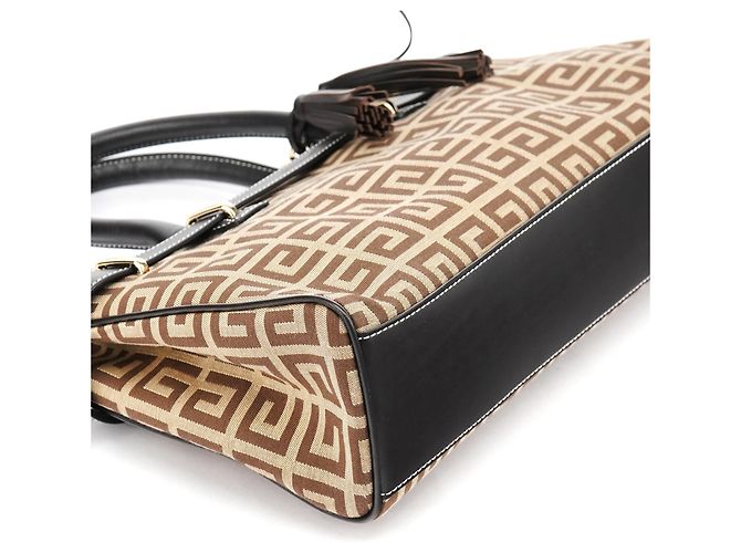 Givenchy Borsa Tote Monogram Beige Brown - vista 9