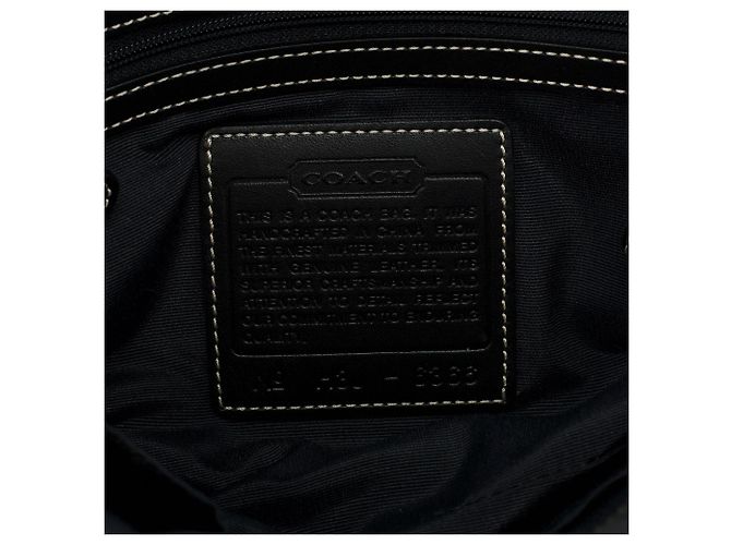 Coach Borsa Tote 6366 Black Signature Soho Tote Bag - vista 11